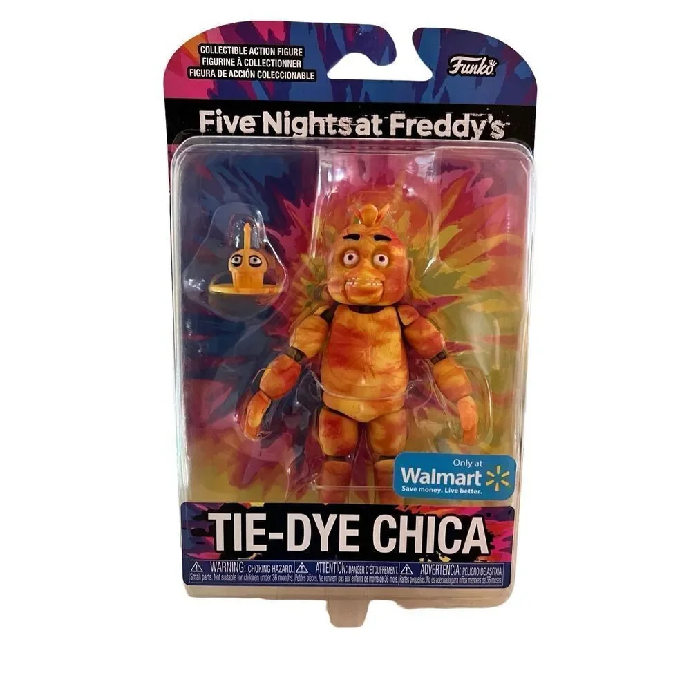 Funko FIVE NIGHTS AT FREDDY'S TIE-DYE CHICA ACTION FIGURE New! Collectible